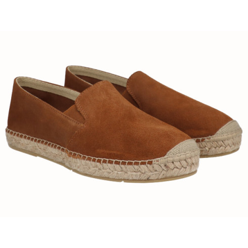 viguera Alpargata Plana Hombre Cuero En oferta