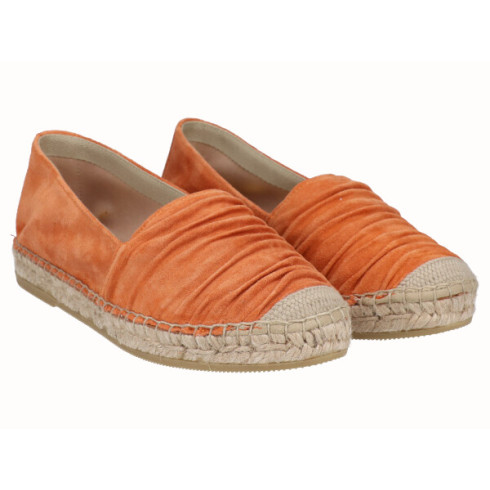 viguera Alpargata Plana Cásica Yute Piel Naranja Mejor oferta