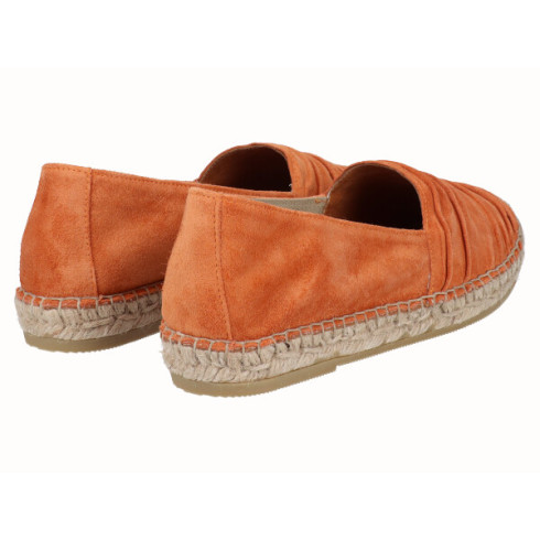 viguera Alpargata Plana Cásica Yute Piel Naranja Mejor oferta