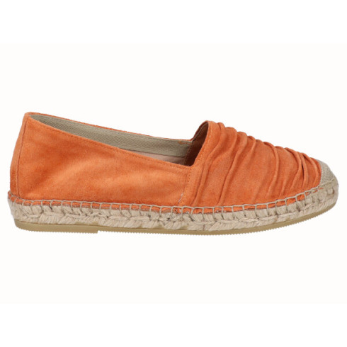 viguera Alpargata Plana Cásica Yute Piel Naranja Mejor oferta