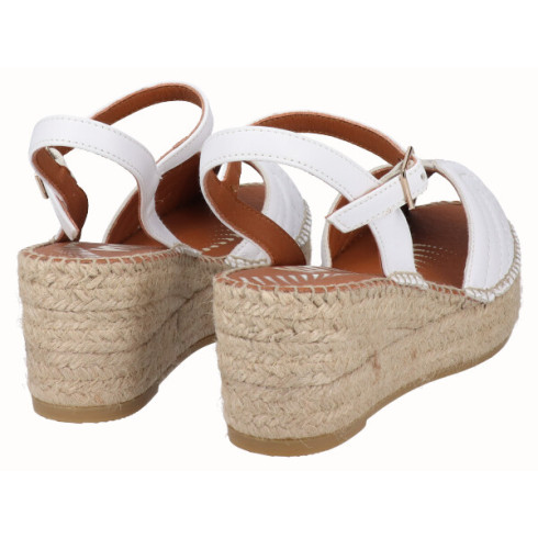 viguera Sandalia Cuña YuteFlex Blanco Descuentos del mes
