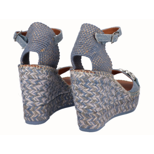 viguera Sandalia Cuña Alta Yute Vaquero Mejor oferta