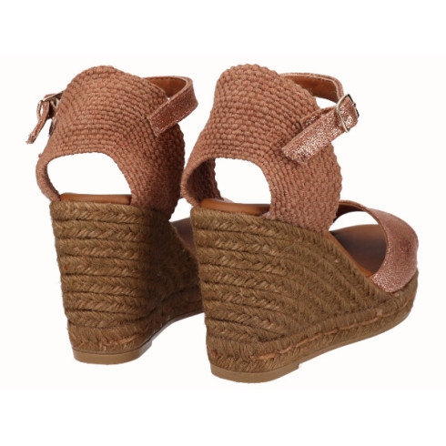 viguera Sandalia Yute Cuña Alta Cuero Rebajas top