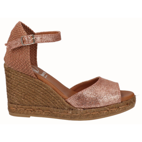 viguera Sandalia Yute Cuña Alta Cuero Rebajas top