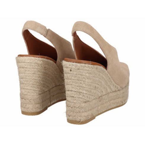 viguera Alpargata Peep Toes Cuña Alta Yute Beig COMPRAR AHORA