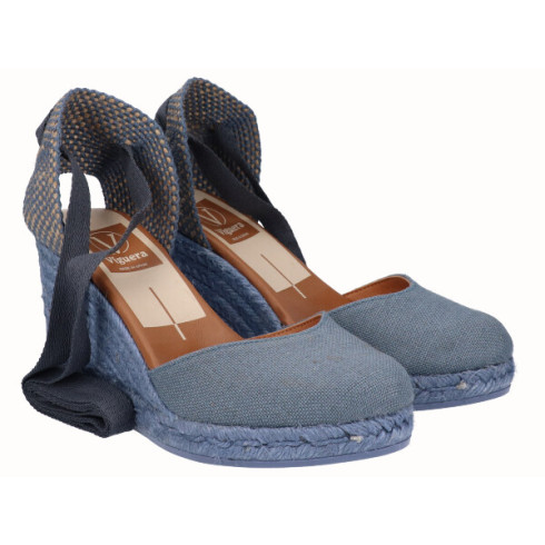 viguera Alpargata Cuña Alta Yute Jeans Cintas Oferta especial de fábrica