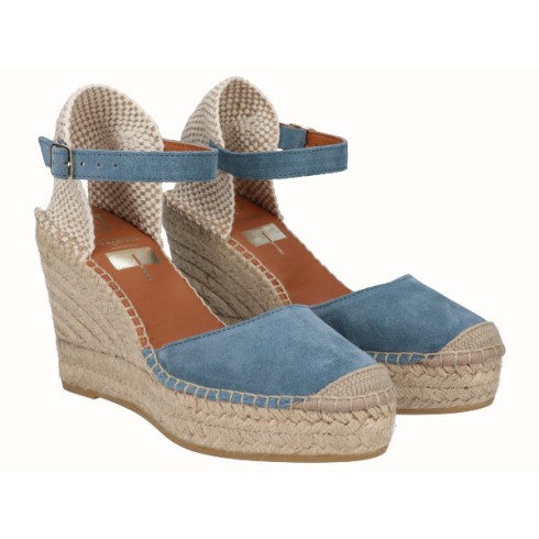 viguera Alpargata Valenciana Cuña Alta Yute Jeans Descuento