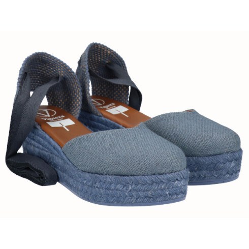viguera Alpargata Plataforma Yute Jeans Cintas Ofertas de temporada
