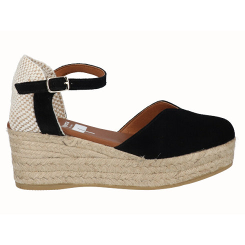 viguera Alpargata Valenciana Plataforma Negro COMPRAR AHORA