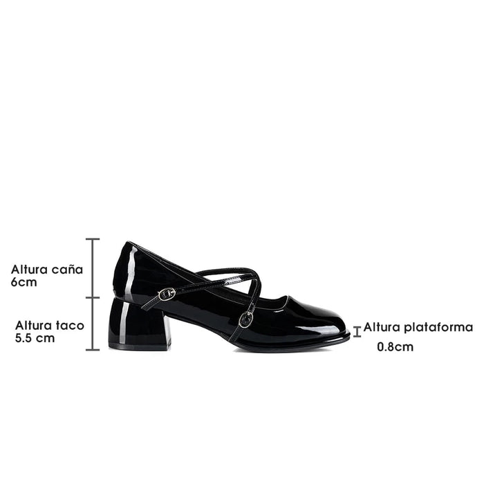 weide ZAPATOS MARY JANE MUJER NEGRO WEIDE YL65 Precio ultrabajo