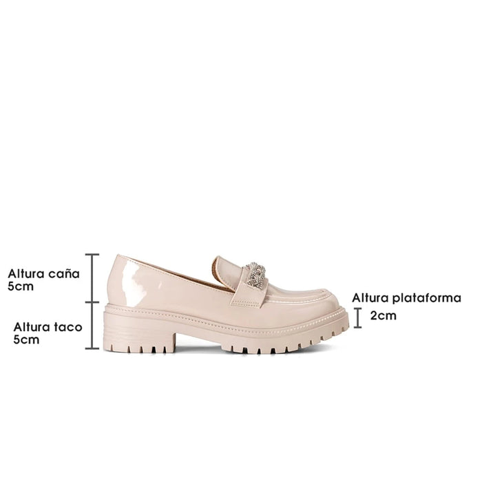 weide Mocasin Mujer Nuria Beige Weide Devoluciones gratuitas