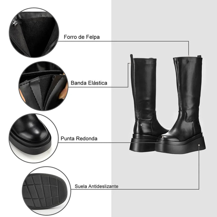 weide BOTAS PLATAFORMA MUJER NEGRO WEIDE CZY588 Rebajas