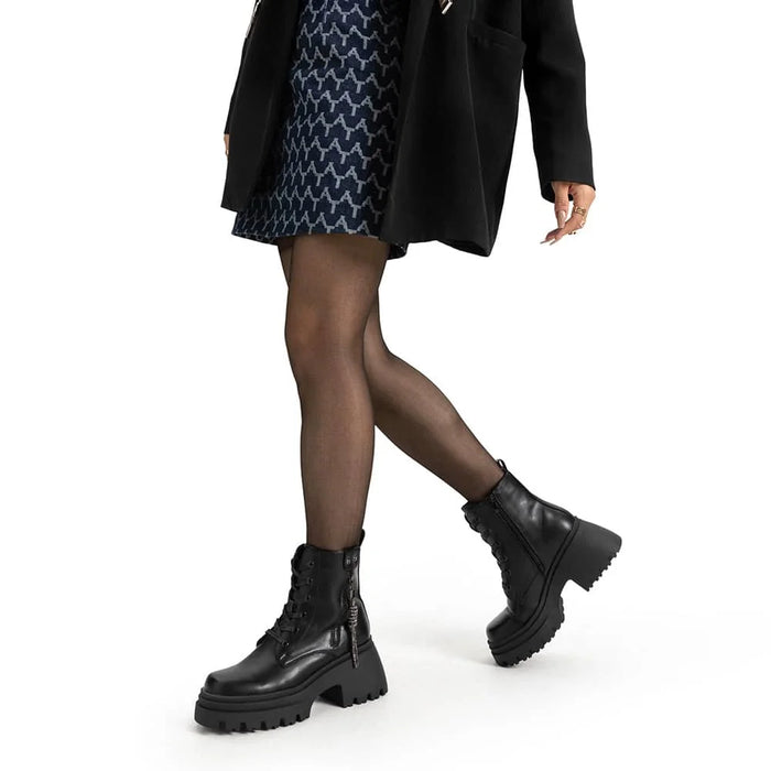 weide BOTINES PLATAFORMA MUJER NEGRO WEIDE DH69 Venta caliente