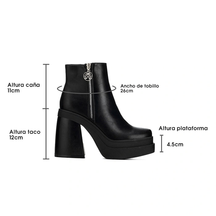 weide BOTINES TACO MUJER NEGRO WEIDE DH65 En oferta
