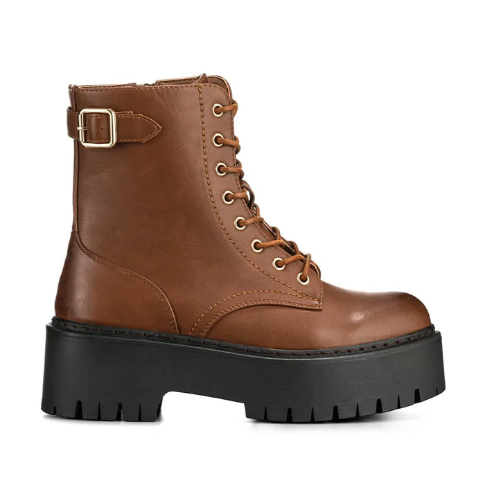 weide BOTINES PLATAFORMA MUJER CAMEL WEIDE CZY585 Descuento