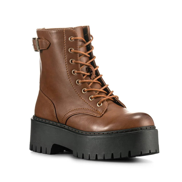weide BOTINES PLATAFORMA MUJER CAMEL WEIDE CZY585 Descuento