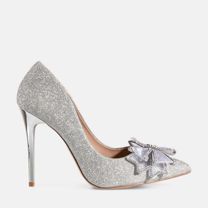 weide Zapatos Taco Mujer Hortensia Plateado Weide Mejor oferta