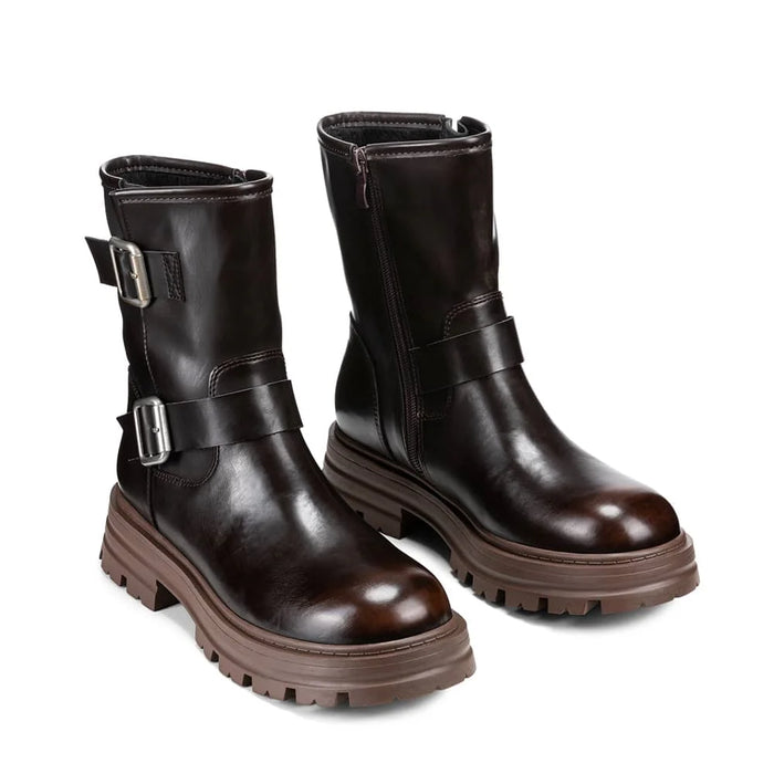 weide BOTINES PLATAFORMA MUJER MARRON WEIDE YL76 Rebajas online