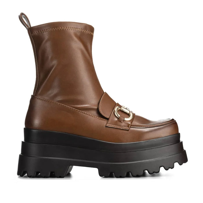 weide BOTINES PLATAFORMA MUJER CAMEL WEIDE CZY578 Envío gratis