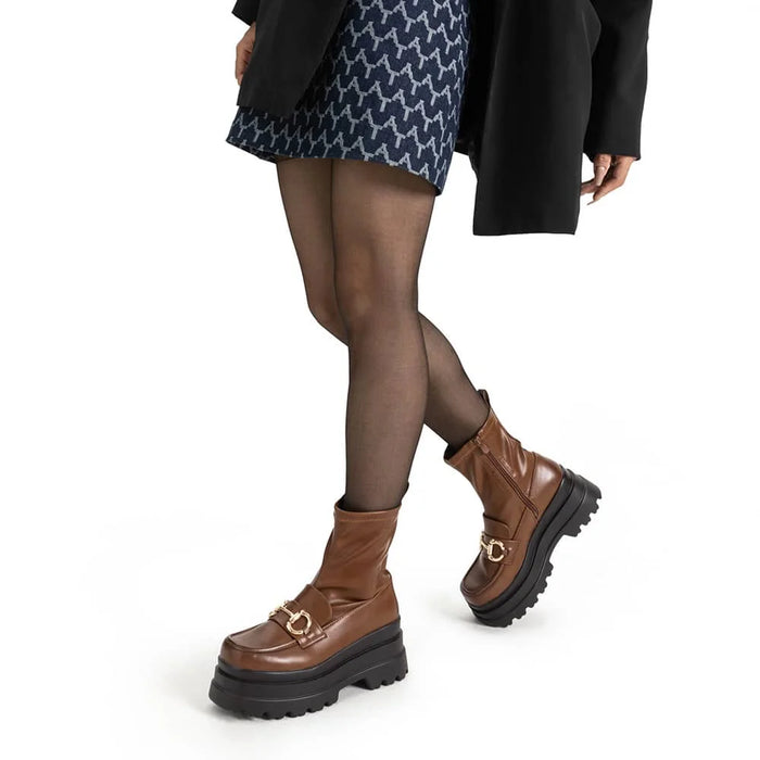 weide BOTINES PLATAFORMA MUJER CAMEL WEIDE CZY578 Envío gratis