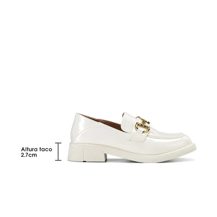 weide Mocasin Mujer Casalia Blanco Weide GH86 Últimos 2 días