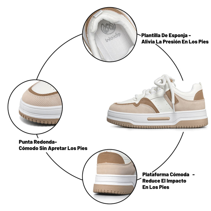weide ZAPATILLAS MUJER PLATAFORMA WEIDE LT205 Libre de impuestos