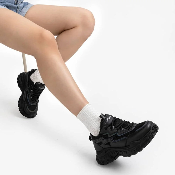 weide ZAPATILLAS PLATAFORMA MUJER NEGRO WEIDE SL02 Descuento por venta flash