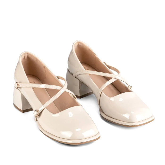 weide ZAPATOS MARY JANE MUJER BEIGE WEIDE YL65 Venta caliente