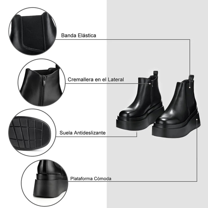 weide BOTINES PLATAFORMA MUJER NEGRO WEIDE CZY587 Rebajas online