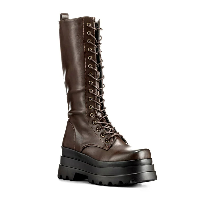 weide BOTAS PLATAFORMA MUJER MARRON WEIDE CZY579 Tienda de fábrica