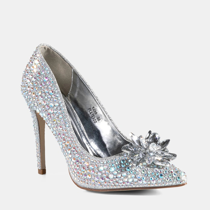 weide Zapatos Taco Mujer Alfonsina Plateado Weide En oferta