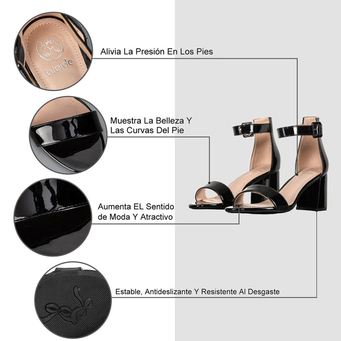 weide SANDALIA MUJER TACO WEIDE GHE19B Los más vendidos