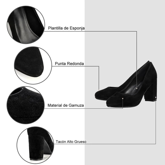 weide ZAPATOS DE TACO MUJER NEGRO WEIDE GHE22 Descuento
