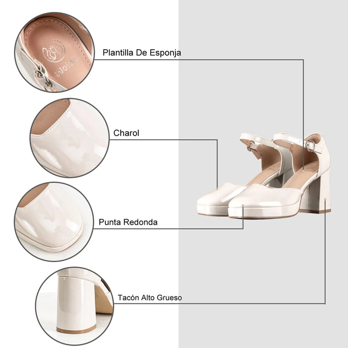weide ZAPATOS MARY JANE MUJER BEIGE WEIDE YL85 Tienda