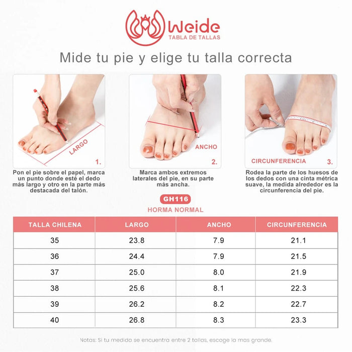 weide ZAPATOS DE TACO MUJER NEGRO WEIDE GH115 Envío gratis