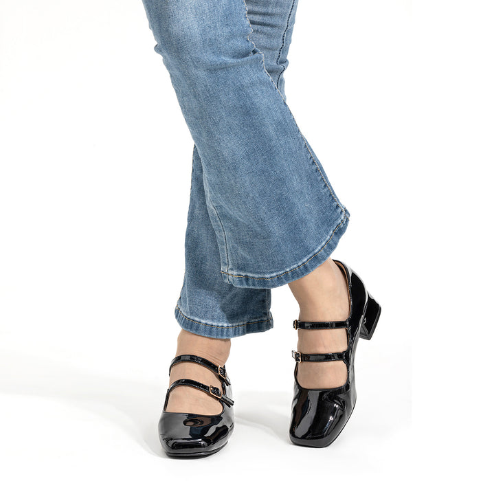 weide ZAPATOS MARY JANE MUJER NEGRO WEIDE YL66 Superdescuento