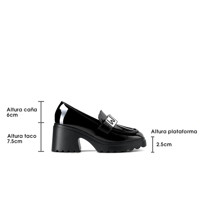 weide Mocasin Mujer Olimpia Negro Weide Oferta exclusiva