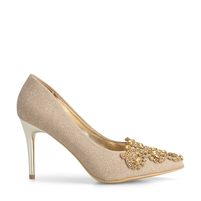 weide Zapatos Taco Mujer Javiera Dorado Weide Rebajas de fin de temporada