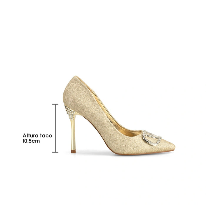 weide Zapatos Taco Mujer Ignacia Dorado Weide 2025