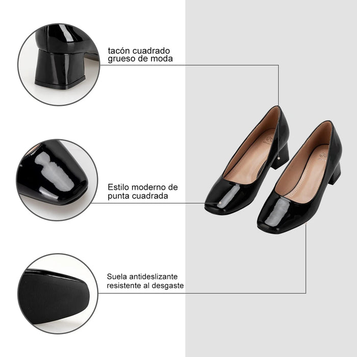 weide Zapatos Taco Mujer Alexia Negro Weide Solo queda un día