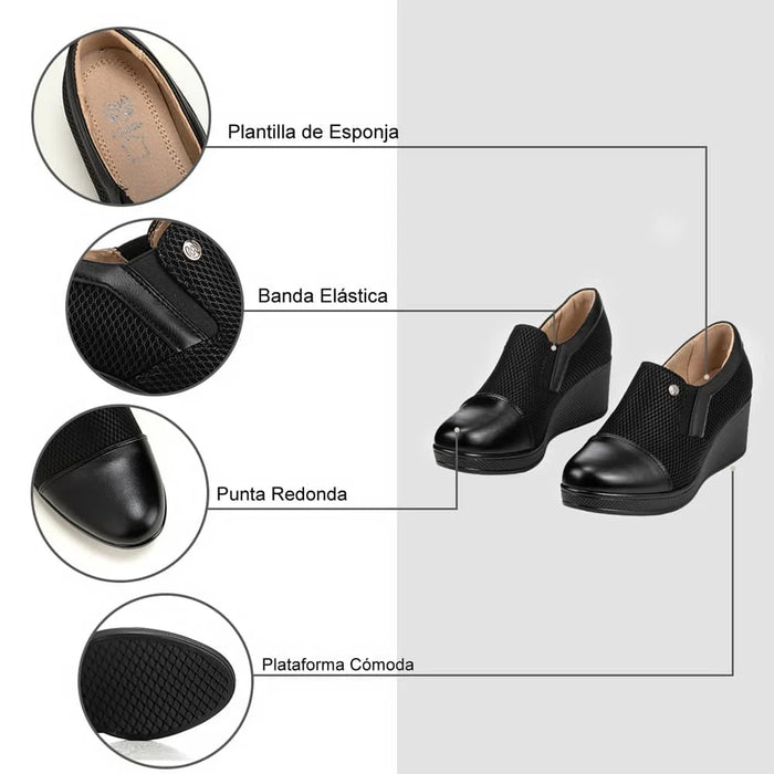 weide MOCASIN TACO MUJER NEGRO WEIDE JML01 Precios de Black Friday