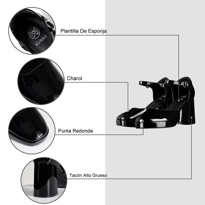 weide ZAPATOS MARY JANE MUJER NEGRO WEIDE YL83 Envío gratis