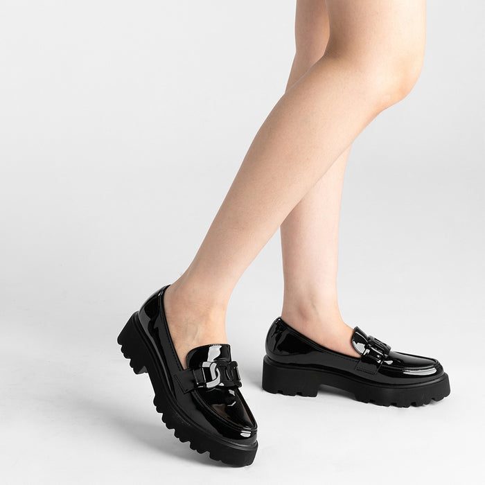 weide Mocasin Mujer Martina Negro Weide Tienda de fábrica