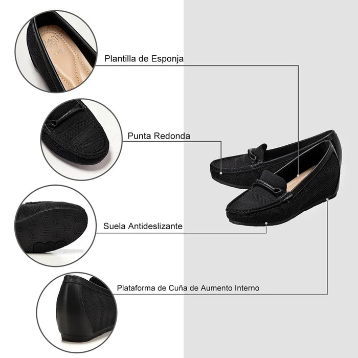 weide MOCASIN PLANO MUJER NEGRO WEIDE GH117 Envío internacional gratuito