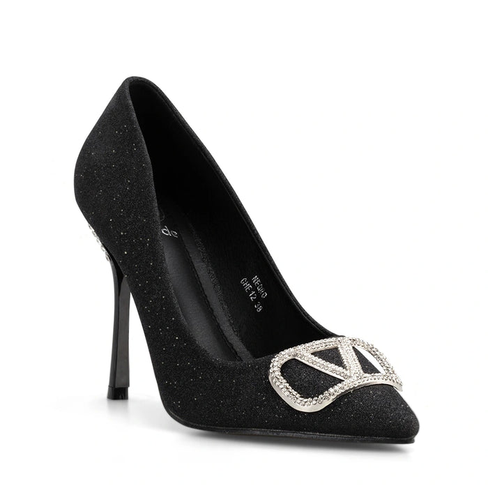 weide Zapatos Taco Mujer Ignacia Negro Weide Libre de impuestos
