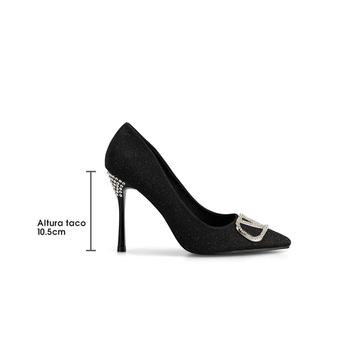 weide Zapatos Taco Mujer Ignacia Negro Weide Libre de impuestos