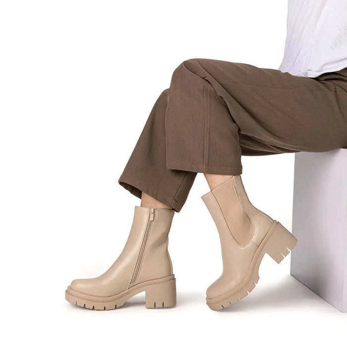weide BOTINES TACO MUJER BEIGE WEIDE ZS22 2025