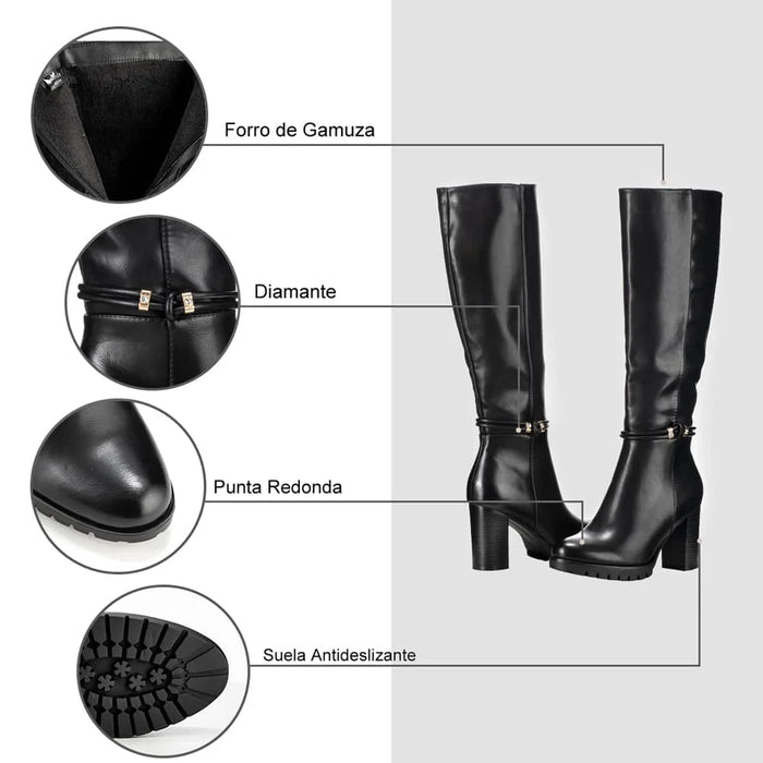 weide BOTAS TACO MUJER NEGRO WEIDE CZY583 Los más vendidos