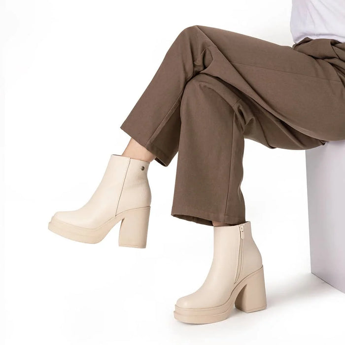 weide BOTINES TACO MUJER BEIGE WEIDE CZY572 Rebajas online