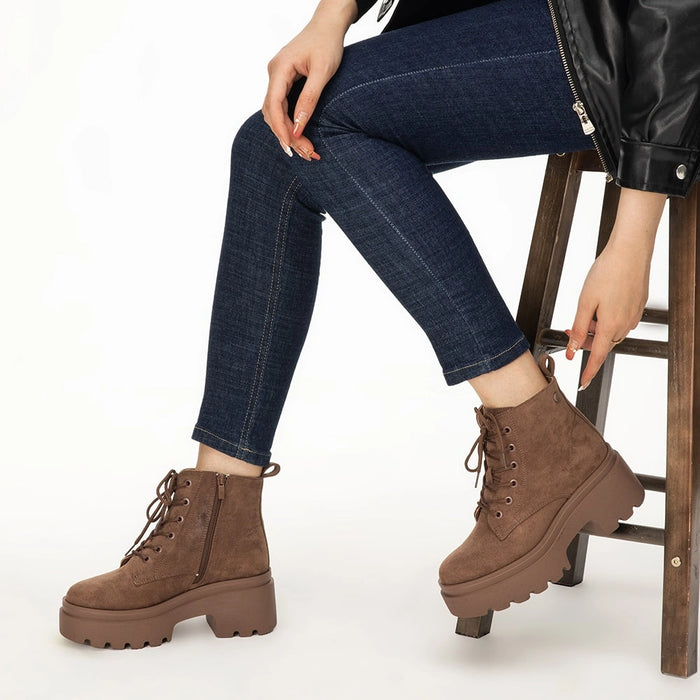 weide BOTINES PLATAFORMA MUJER CAQUI WEIDE DH31 Solo queda un día